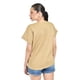 thumbnail image 3 of Blusa de lino con botones Roman Fashion /Juvenil, 0320 (Cafe) cafe CH, 3 of 5