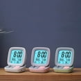 thumbnail image 1 of Langgg Desktop wake up Clock with Date up bathroom plug wall sleepers bedside Bedside Temperature Computer Type Clock Pink Charging Type, 1 of 9