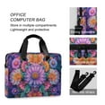 thumbnail image 4 of FORMRS 16" Laptop Bag Carrying Sleeve Case with Handle Travel Shoulder Briefcase, Light Purple Flowers, 4 of 8