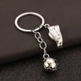 thumbnail image 4 of World Cup football shoe keychain pendant, sports pendant, souvenir pendant (silver), 4 of 5