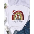 thumbnail image 4 of Camiseta con estampado de feliz navidad para mujer, ropa de vacaciones de los años 90, camisetas de año nuevo, camiseta gráfica, regalo de tendencia, 2025, 4 of 5