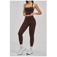 thumbnail image 2 of AEXTO Womens Workout Sets Two Piece Spaghetti Strap Tank Top Matching High Waist Leggings Gym Work Out Clothes, 2 of 15