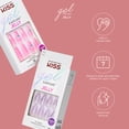 thumbnail image 6 of Kiss Gel Fantasy Jelly Sculpted Press On Nails, Jeweled Pink, Long, Coffin Shape, 28 Ct., 6 of 8