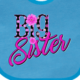 thumbnail image 4 of Inktastic Big Sister with Polka Dots Girls Baby Bib, 4 of 4