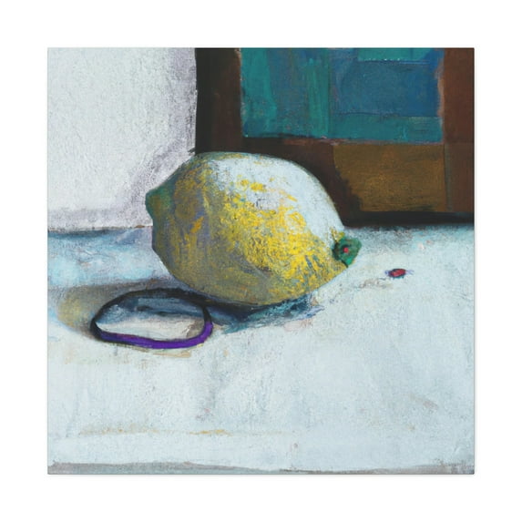 Lemon Joy Abstraction - Canvas