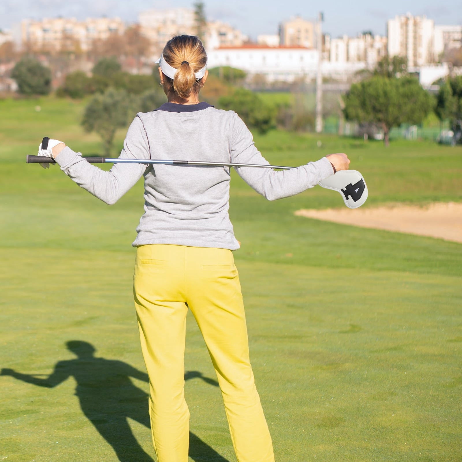 Worgeous Golf Club Head Sleeve Made of Durable PU Leather for Protection Most Clubs