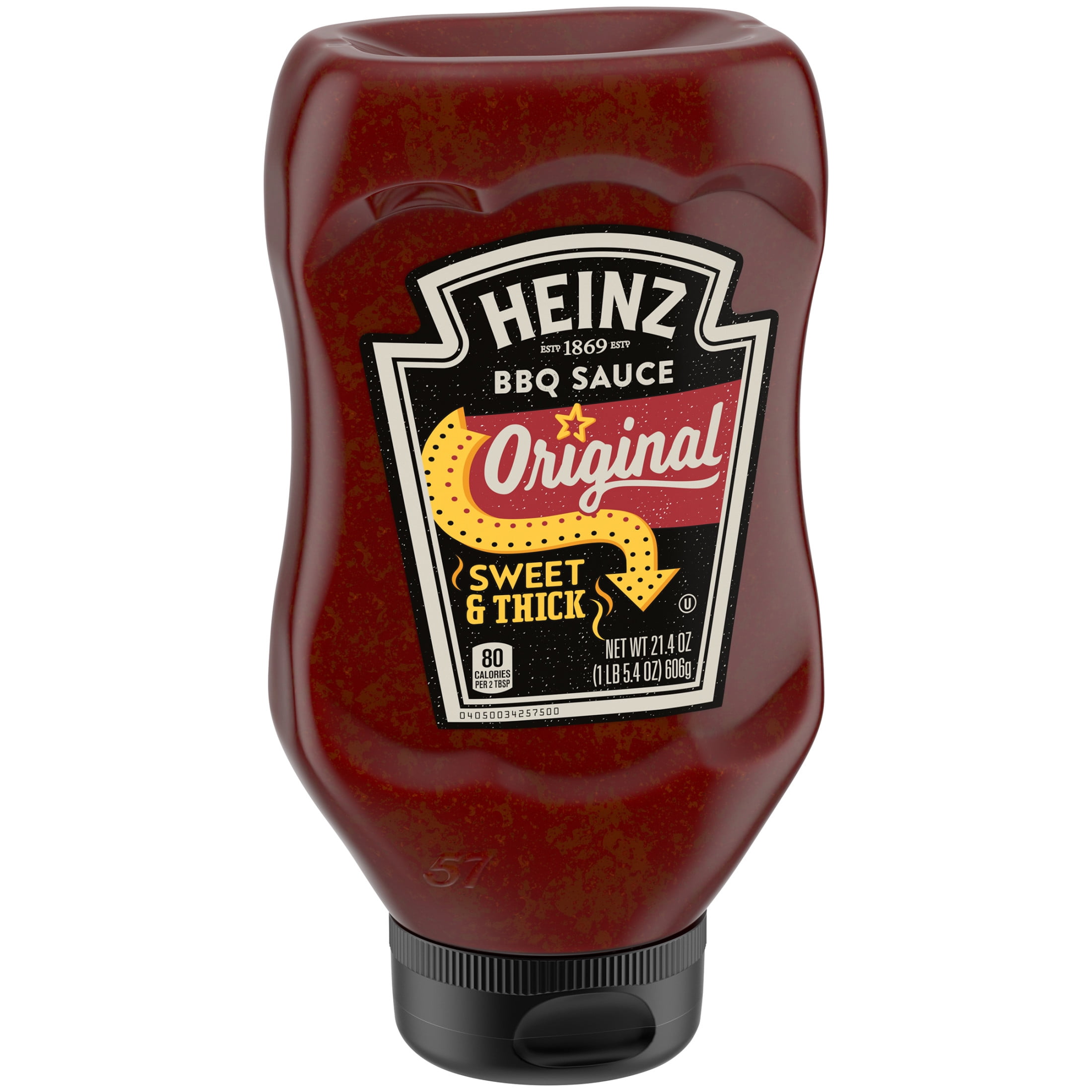 Heinz Original Sweet & Thick BBQ Sauce, 21.4 oz Bottle