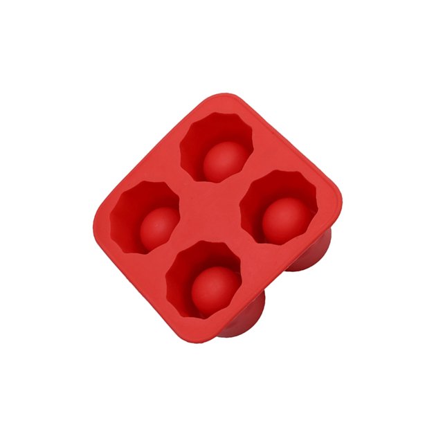 Advancent Molde para hacer hielo Resistencia a bajas temperaturas Modelo de hielo esférico Diseño de cuatro orificios Carcasa antiadherente Bandeja Barra de herramientas No.1 Advancent HA040476-01