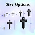 thumbnail image 3 of Personalized Memorial Cross Metal – Forever in Our Hearts Grave Marker, Custom Memorial Stake, Loss of Loved One Sympathy Gift, Grave Marker for Cemetery or Garden (6 inches), 3 of 8
