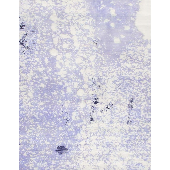 Ahgly Company Machine Washable Indoor Rectangle Abstract Blue Angel Blue Area Rugs, 2' x 3'