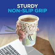 Dixie PerfecTouch 8 oz Paper Coffee Cups By GP PRO, Coffee Haze Design, 1000 Count (50 Disposable Cups Per Sleeve, 20 Sleeves Per Case), Style #5338CD