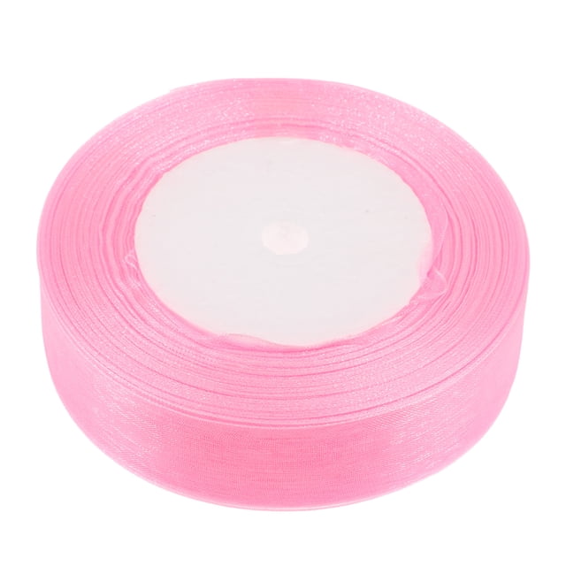 1 rollo de cintas de organza para envolver ramos de novia, manualidades y decoración navideña (2,5 cm)