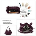 thumbnail image 3 of Angelkiss Women's satchel handbag Flexible multiple pockets with adjustable shoulder straps, 3 of 5