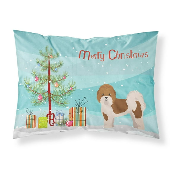 Mal-Shi Christmas Tree Fabric Standard Pillowcase