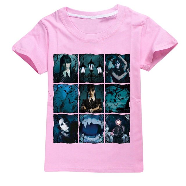 Nueva camiseta de manga corta 100% algodón para niñas, disfraz de fiesta de cumpleaños para niños zhangyuxiang LED