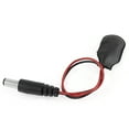 thumbnail image 2 of Unique Bargains 5.5mmx2.1mm DC Male Plug 9V Battery Buckle Clip Connector Holder Cable 19cm Long, 2 of 3