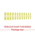 thumbnail image 4 of 1 Set Glue on Nails Medium Fake Solid Length Files Stick Full Cover Wraps Art Decals Artificial Beauty Tool Manicure Kit Decorations 31, 4 of 6