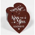 thumbnail image 2 of Inkdotpot Pack Of 50 Kiss The Miss Goodbye Bridal Shower Favor Paper Tags Craft Real Silver Foil Hang Tags, 2 of 6