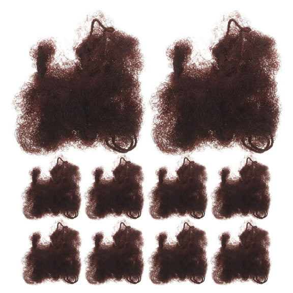 Hemoton 100 Pcs Hair Net Child 25.00X25.00X5.50CM Dark Brown