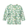 thumbnail image 4 of CCRFTGI Easter Shirts for Girls Size 6-7 3/4 Sleeve Cute Bunny Rabbit Easter Egg Print T-shirt for kids Girls Fashion for kids Crewneck Tshirts Soft Fall Spring Outfit Light Green 12-13 Years, 4 of 4