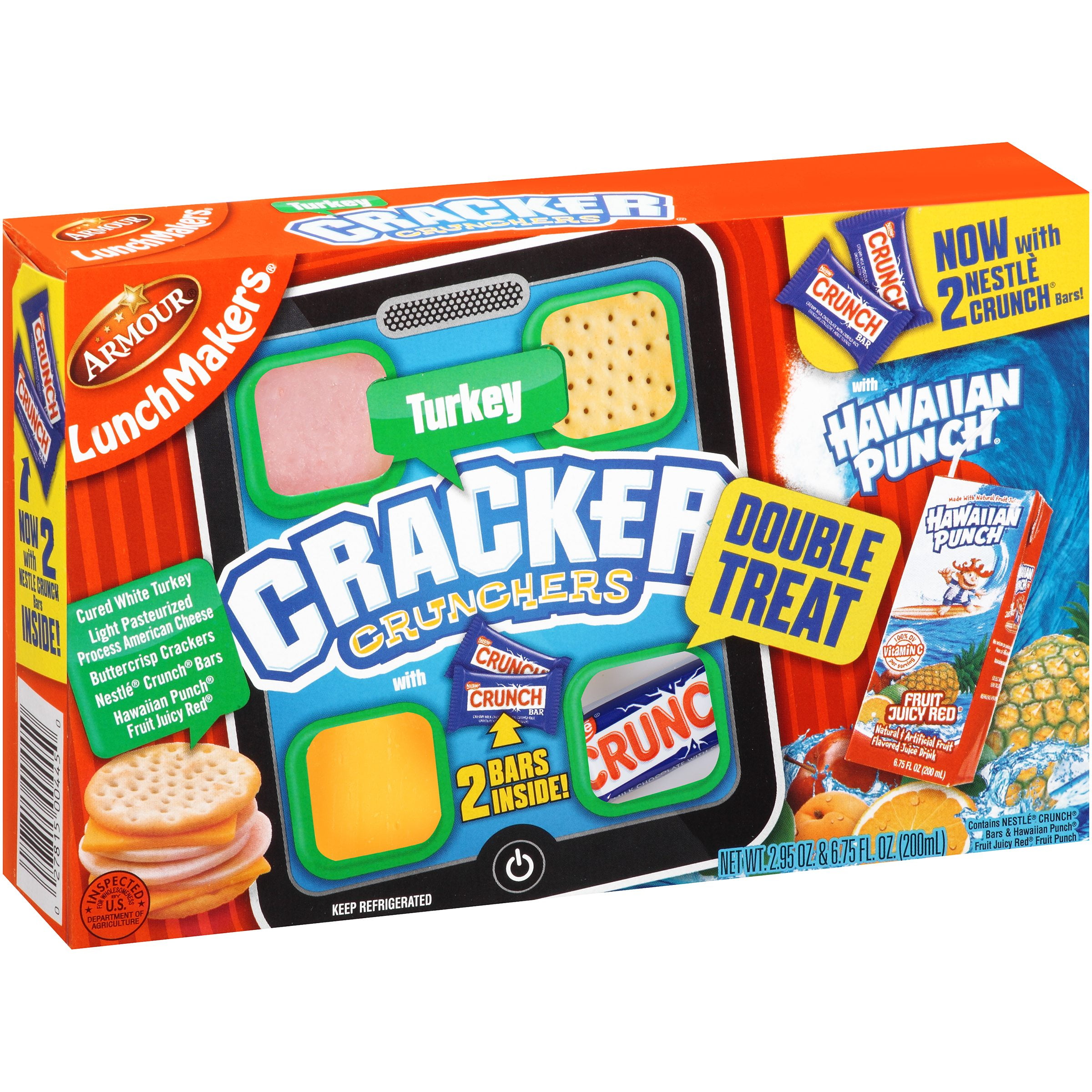 Armour LunchMakers Turkey Cracker Crunchers, 2.95 Oz. & 6.75 Fl. Oz