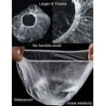 Disposable Shower Caps 100 pack, Larger Bigger Thick Plastic Waterproof