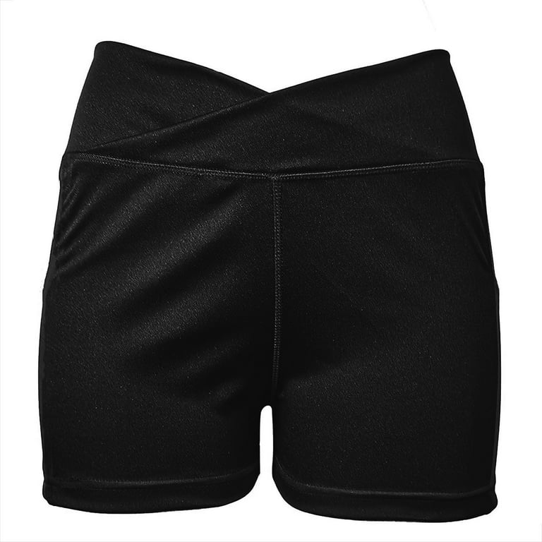 High Waisted Yoga Shorts for Women Seamless Tummy Control Workout Athletic  Shorts Compression Spandex Scrunch Biker Shorts