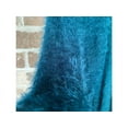 thumbnail image 4 of Chelsea + Theodore Womens Size Small Open Front Eyelash Cardigan, Blue Spruce, 4 of 4
