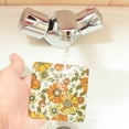 thumbnail image 5 of Multi-Shape Mdf Cork Coaster 4 Pieces Of Anti-Slip, Anti-Wear And Anti-Fouling 3.9in Easy To Clean And Stable Structure Groovy Flowers (3) Square, 5 of 7