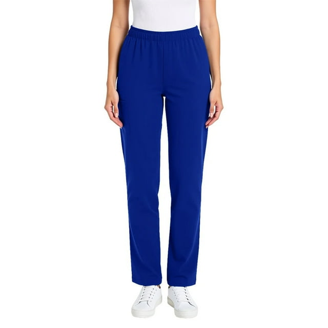 HongQid Sarraus pour Femmes Taille Mi-Haute Jambe Fuselée Pantalon Cargo Bas en Tissu Extensible Tailles Régulières/petites