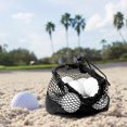 thumbnail image 1 of IFANLANDOR 2Set Durable Nylon Mesh Drawstring Pouch Storage Bag for Tennis Balls 8.27x4.25in, 1 of 5