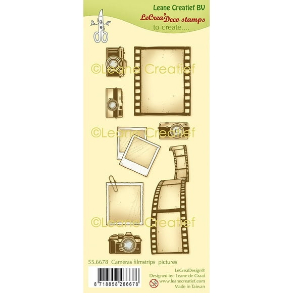 Lecreadesign Deco Clear Stamp Cameras, Filmstrips & Pictures