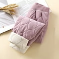 thumbnail image 3 of MEZZALL Girls Solid Color Lined Winter Coat Mid Length Hooded Jacket With Cute Toddler Dailywear, Light Purple, 8-9, 3 of 3