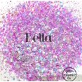 thumbnail image 3 of Glitter Heart Co. Glitter - High Quality Polyester Glitter - 1oz Bag - Bella - Iridescent Opal Purple Chunky Mix, 3 of 3