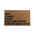 thumbnail image 1 of Coir Doormat Funny Indoor Mats for Front Door Front Entrance Rugs Indoor Carpets for Entryway Welcome Doormat Outdoor Entrance Mat for Outside Entry Way Doormat, Non Slip Back Low Profile, 24x35 Inch, 1 of 7