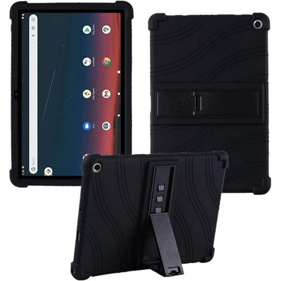 Golden Sheeps Compatible for Walmart Onn 10.1" 3rd gen 2022 Release(Model:100071485) Silicone Case with Stand (Black)