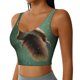 thumbnail image 2 of Fotbe Squirrel Sujetador Deportivo Largo sin Aros para Mujer con Almohadillas y Soporte Medio, Transpirable y Absorbente, Camiseta Tipo Chaleco o Tank Top-Medium, 2 of 8