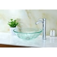 thumbnail image 2 of Anzzi S214 Kolokiki 16-1/2" Circular Glass Vessel Bathroom Sink - Clear Floral, 2 of 8