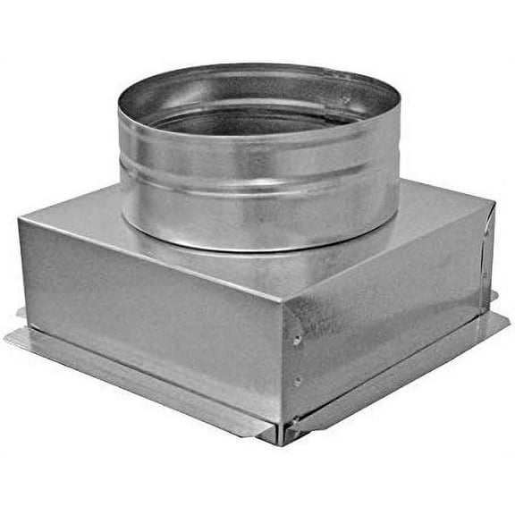 12" x 12" Ceiling Box, w/ 8" Round Collar - Connects Register Vent and Diffuser HVAC