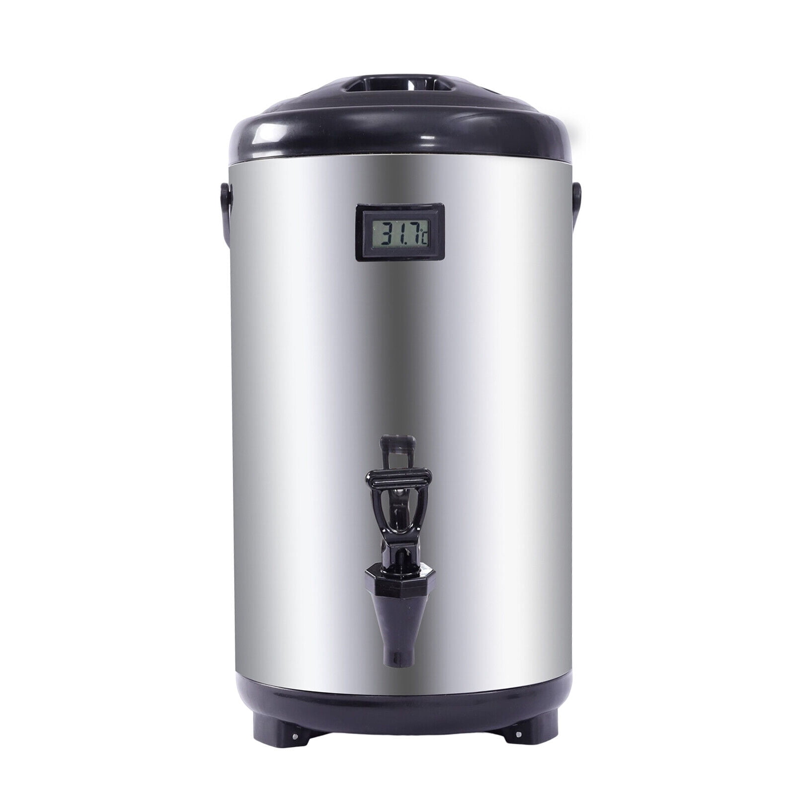 Denest 12L Electric Commercial Coffee Juice Urn Brewer Warmer Heating Cold Dispenser, Size: 28*28*50cm/11*11*19.7 inch, Silver