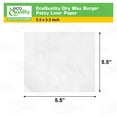 thumbnail image 3 of [1000 Pack] Dry Wax Burger Patty Liner Paper 5.5 x 5.5 Inches - Square Patty Papers, Hamburger Patty Papers, Cookies and more!, 3 of 7