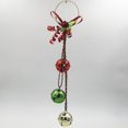thumbnail image 2 of ShengShi Christmas Bell Ornaments Pendants Hanging Gifts Xmas Tree Decoration Home Decor Colour Iron Bells Door Hanging Ringing Bell Pink, 2 of 8