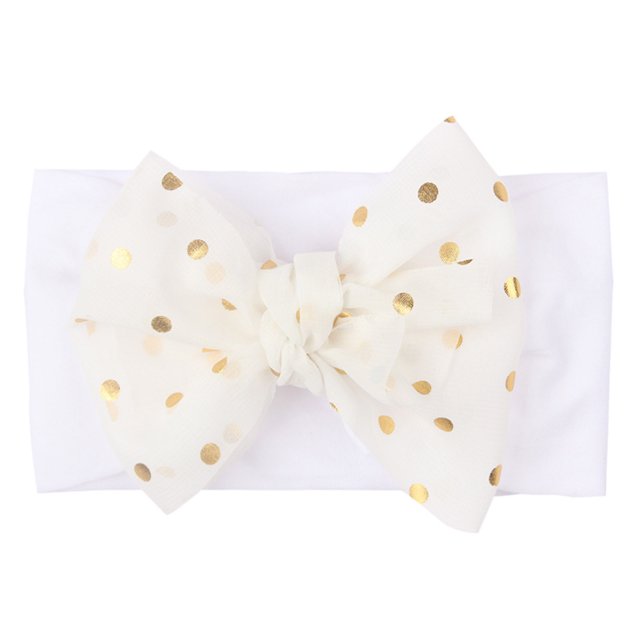 XASZHN 1 Pce Bandeau à Pois pour Bébé Filles Bandeau Extensible Taille Unique