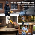 thumbnail image 4 of Cordless Leaf Blower for Dewalt 20V Battery, 2-in-1 , 3 Speed 150 mph Lightweight Blower Vacuum for Lawn, Extended Tube Inflator Deflator Tool (Battery Not Included), 4 of 7