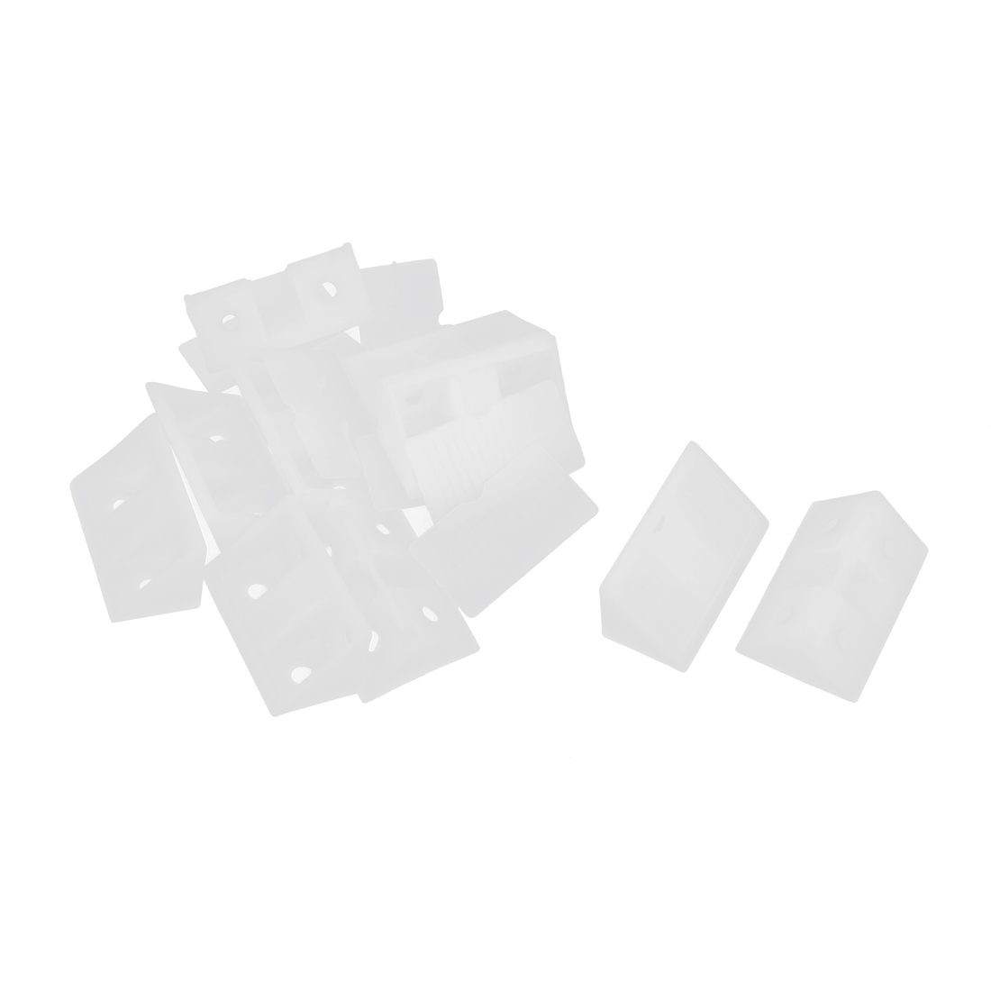 Uxcell Shelf Closet Plastic Corner Braces Angle Brackets Furniture