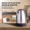 thumbnail image 2 of Hervidor Eléctrico 2L de Acero Inoxidable | Ebullición Rápida en Minutos | Seguro, Durable y con Apagado Automático | Ideal para Té, Café y Cocina Diaria, 2 of 14