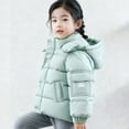 thumbnail image 3 of EnJoCho Kids Thickened Down Cotton Jacket Coat Warm Winter Solid Color Outerwear for Middle Big Children Padded Parka, 3 of 3