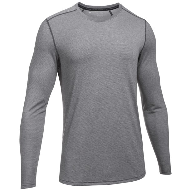 Under Armour Threadborne - Camiseta básica para hombre, color gris, extragrande Under Armour Camiseta básica