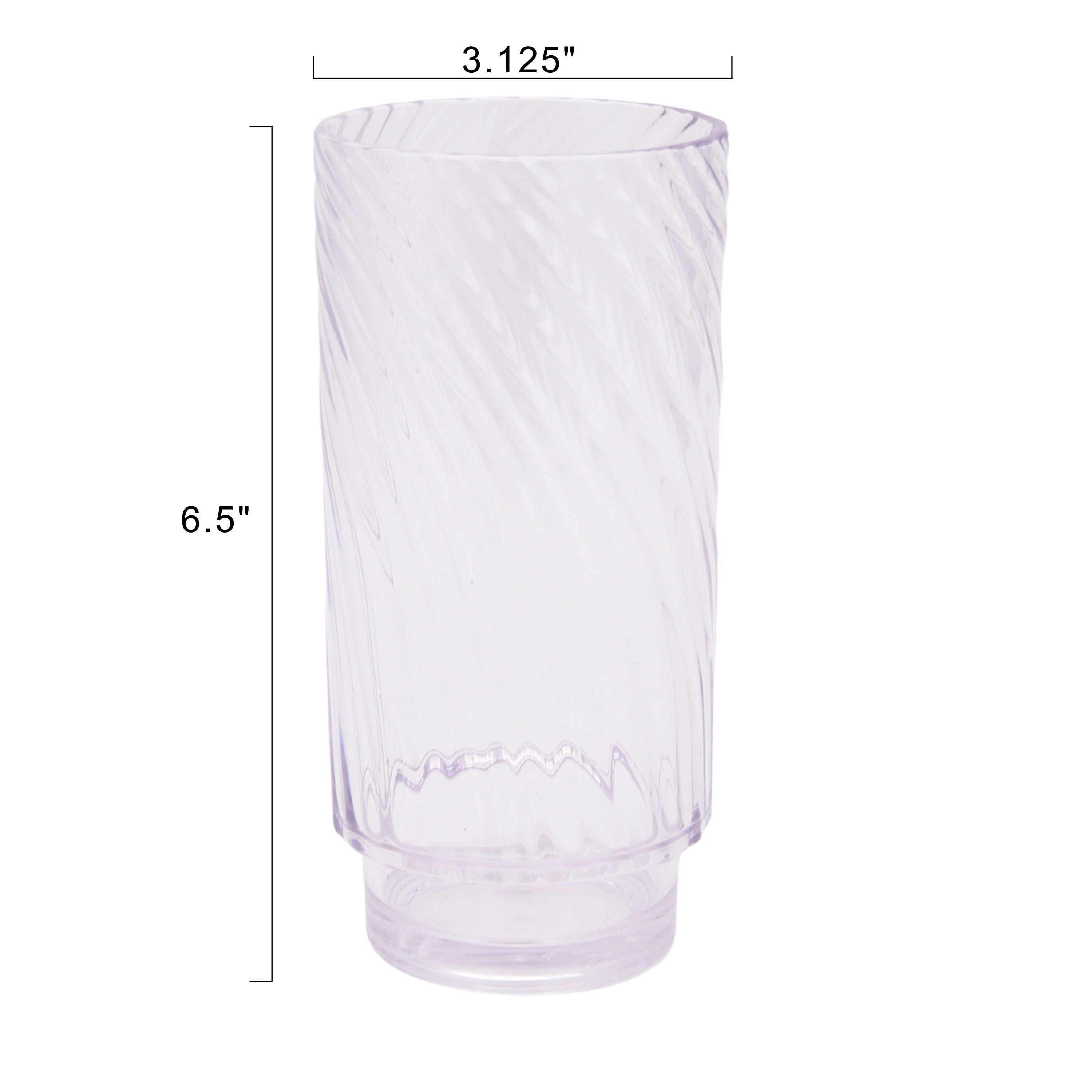 Ebern Designs Sofia 8 - Piece 16oz. Acrylic Drinking Glass Assorted  Glassware Set & Reviews