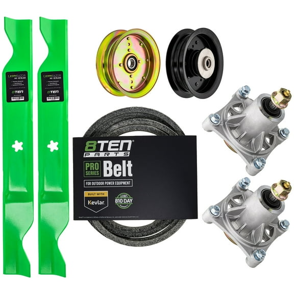 8TEN Deck Rebuild Kit for Husqvarna Poulan 46 inch RZ4619 461ZX Blade Spindle Belt Idler MK1005240